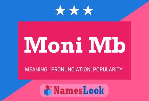 Moni Mb Name Poster