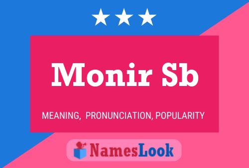 Monir Sb Name Poster