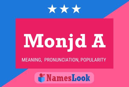 Monjd A Name Poster