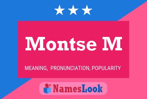 Montse M Name Poster