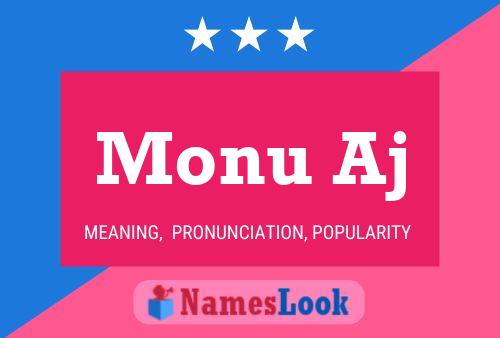 Monu Aj Name Poster