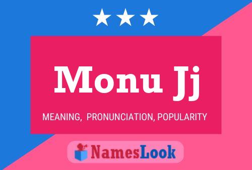 Monu Jj Name Poster