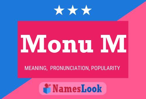 Monu M Name Poster