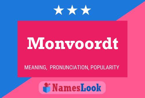 Monvoordt Name Poster