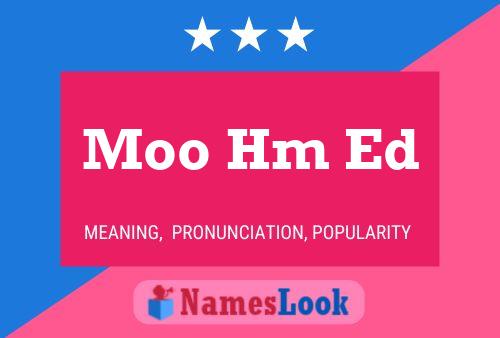 Moo Hm Ed Name Poster