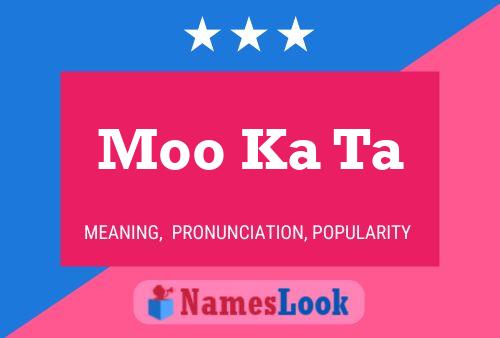 Moo Ka Ta Name Poster