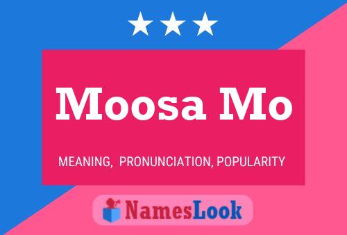 Moosa Mo Name Poster