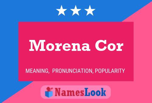 Morena Cor Name Poster