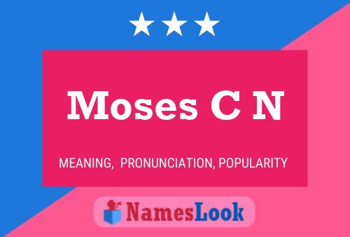 Moses C N Name Poster