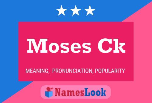 Moses Ck Name Poster