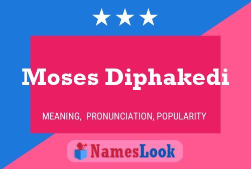 Moses Diphakedi Name Poster