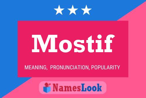 Mostif Name Poster