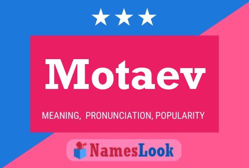 Motaev Name Poster