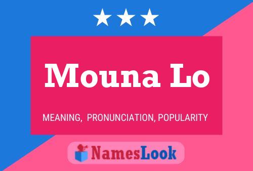 Mouna Lo Name Poster