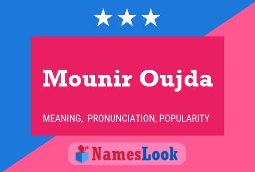 Mounir Oujda Name Poster