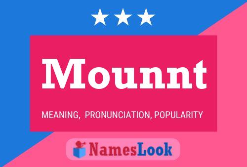 Mounnt Name Poster