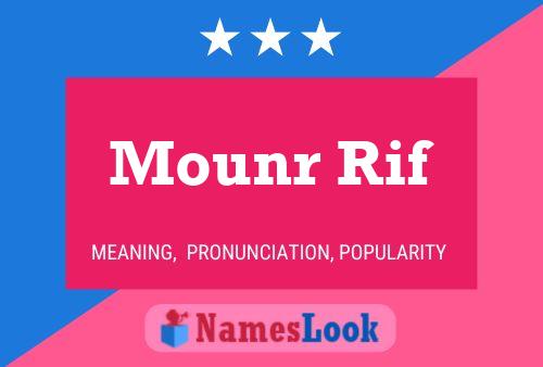 Mounr Rif Name Poster