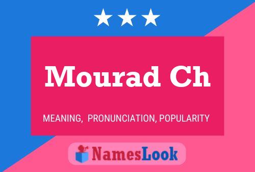 Mourad Ch Name Poster