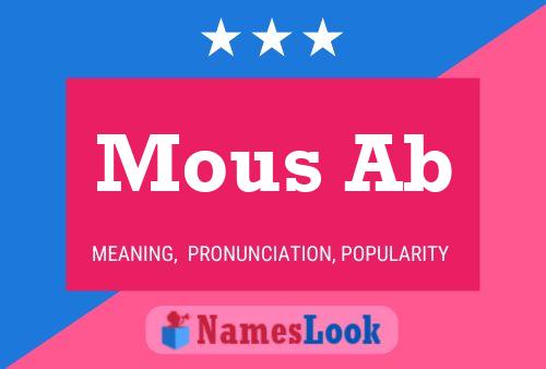 Mous Ab Name Poster