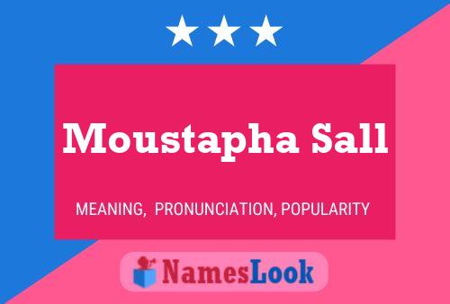 Moustapha Sall Name Poster