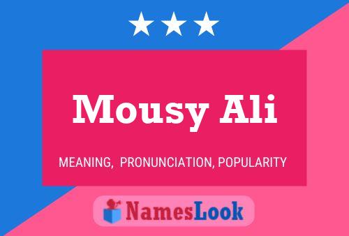 Mousy Ali Name Poster