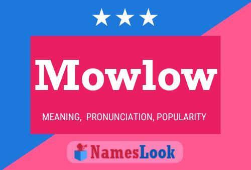 Mowlow Name Poster