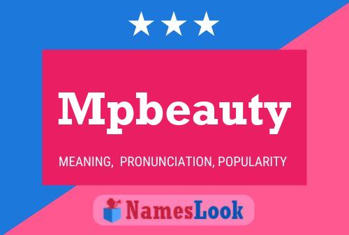 Mpbeauty Name Poster