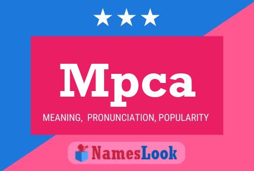 Mpca Name Poster