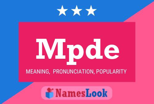 Mpde Name Poster