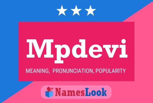 Mpdevi Name Poster