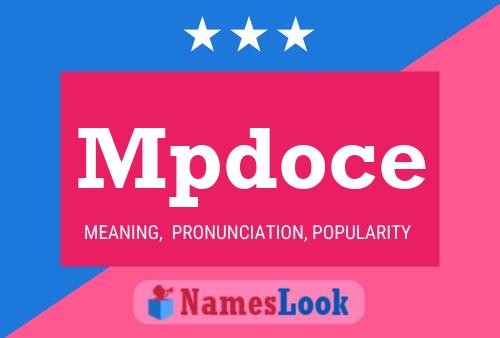 Mpdoce Name Poster