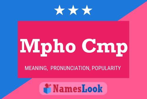 Mpho Cmp Name Poster