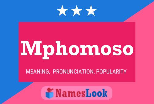 Mphomoso Name Poster