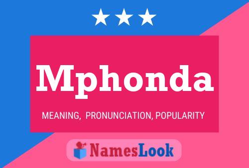 Mphonda Name Poster