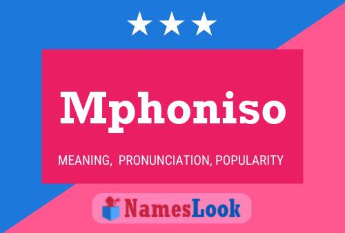 Mphoniso Name Poster