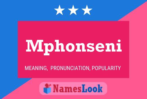 Mphonseni Name Poster