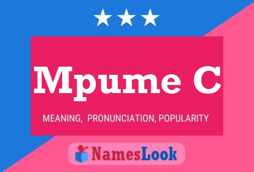 Mpume C Name Poster