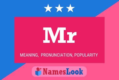 Mr Name Poster