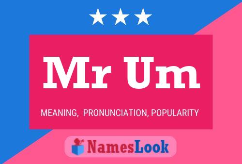 Mr Um Name Poster