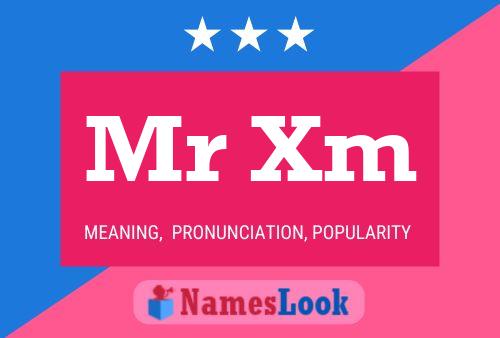 Mr Xm Name Poster