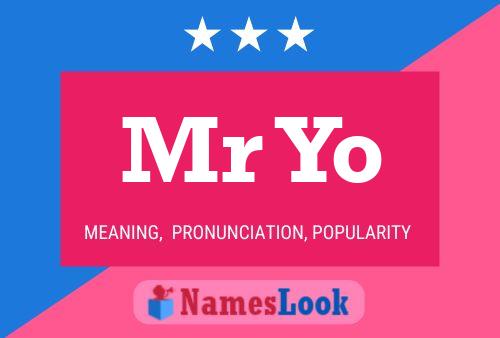 Mr Yo Name Poster