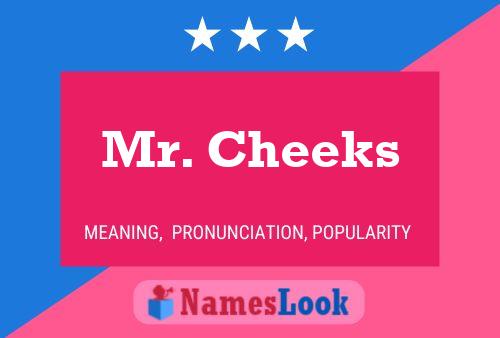 Mr. Cheeks Name Poster