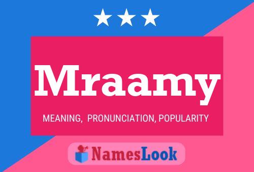 Mraamy Name Poster