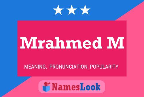 Mrahmed M Name Poster