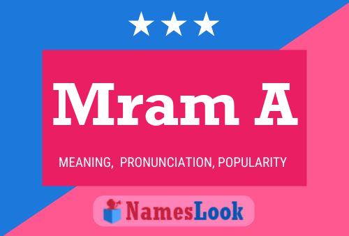 Mram A Name Poster