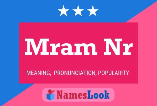 Mram Nr Name Poster