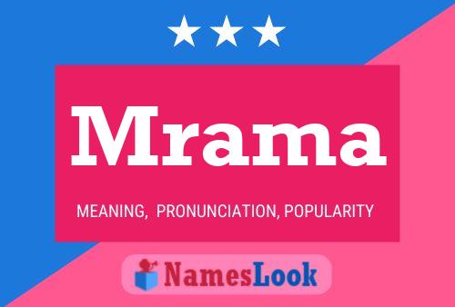 Mrama Name Poster