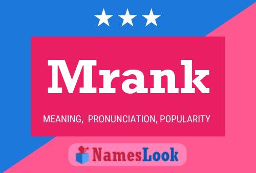 Mrank Name Poster