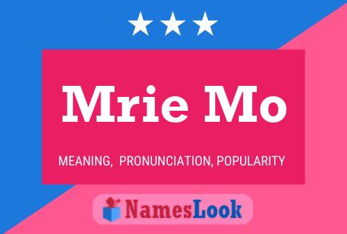 Mrie Mo Name Poster