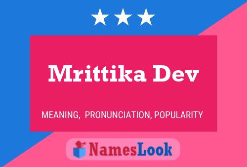 Mrittika Dev Name Poster